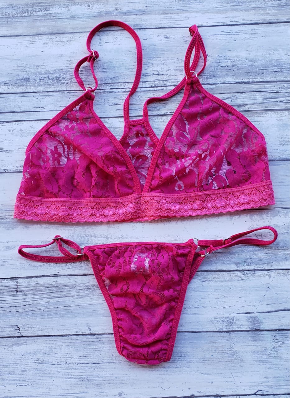 conjuntos pink ropa interior