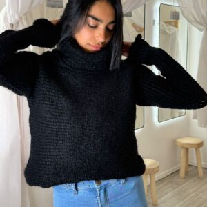 Poleron mohair cruzado