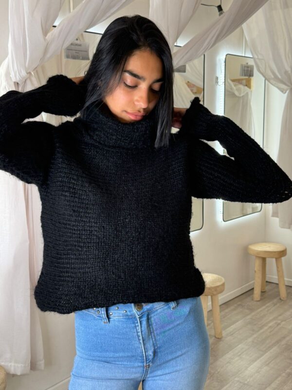Poleron mohair cruzado