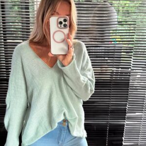 Maxi sweater Sara celeste
