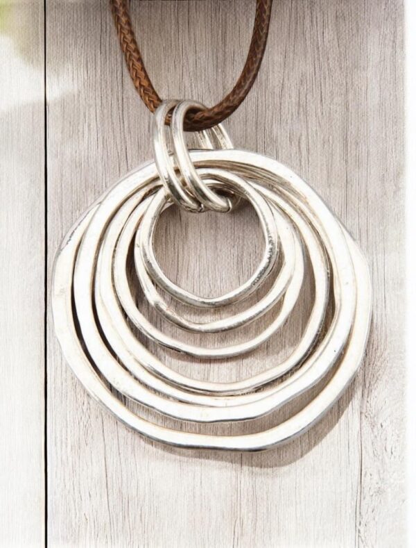 Collar espiral marrón - Imagen 3