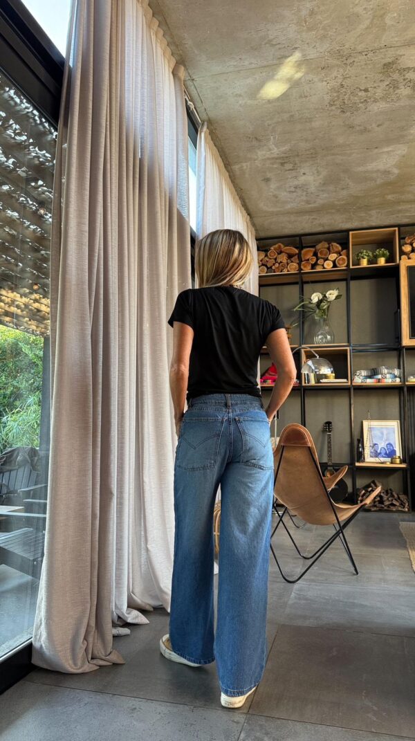 Wide leg blue zapatilla - Imagen 4