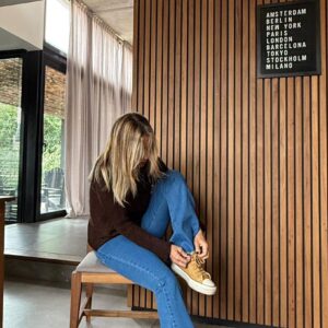 Jean folk Orange zapatilla