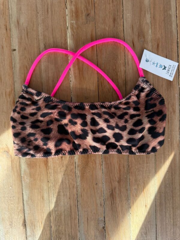 Corpiño Grecia print fluo