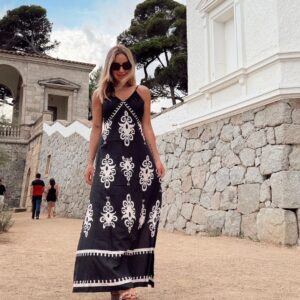 Vestido Cataluña black and white