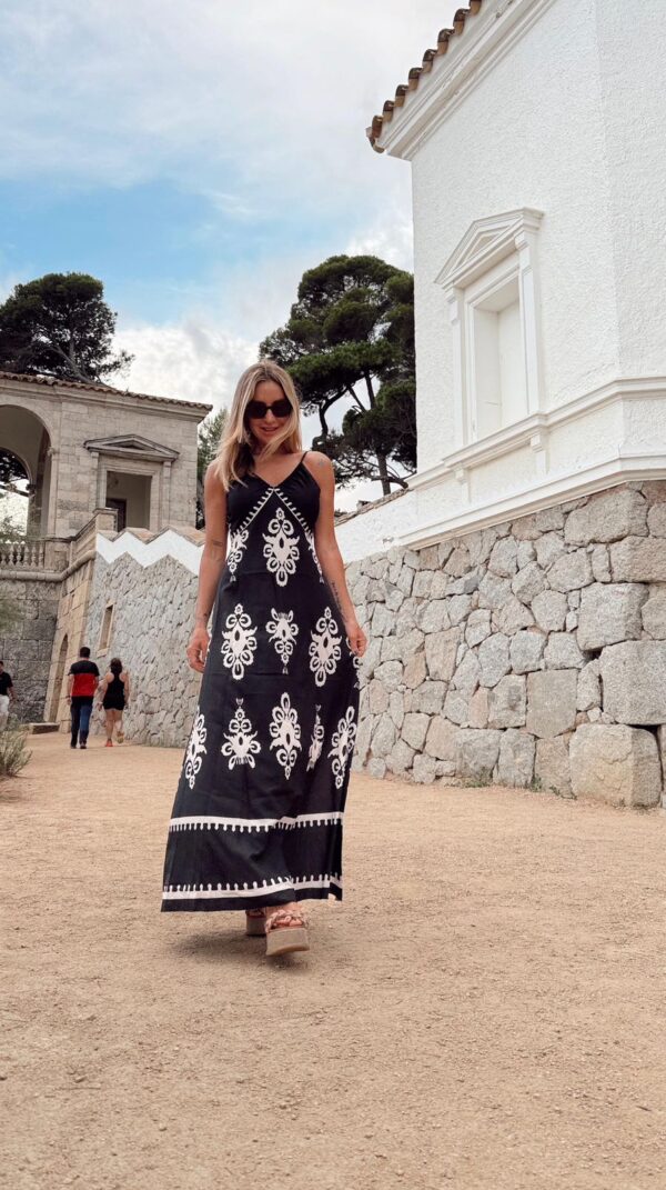 Vestido Cataluña black and white