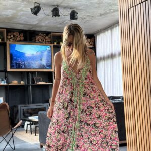 Vestido seda Loli pink