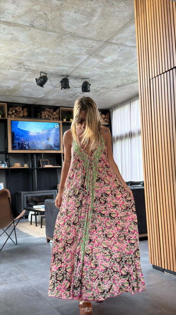 Vestido seda Loli pink