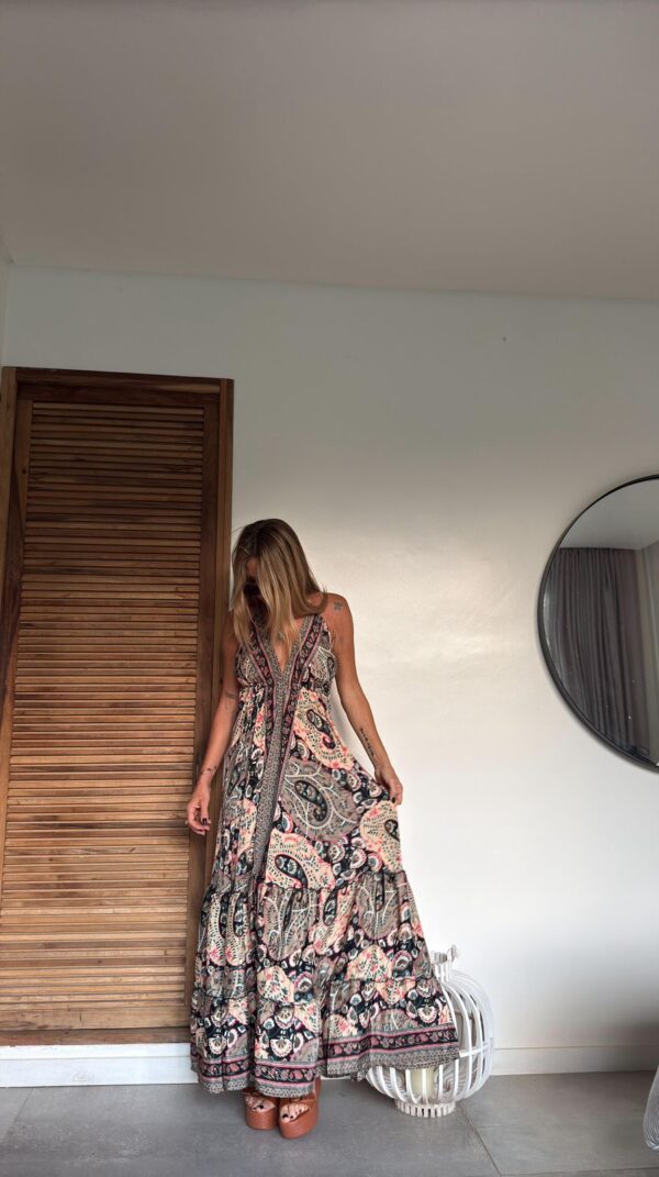 Vestido seda Mila black - Imagen 3