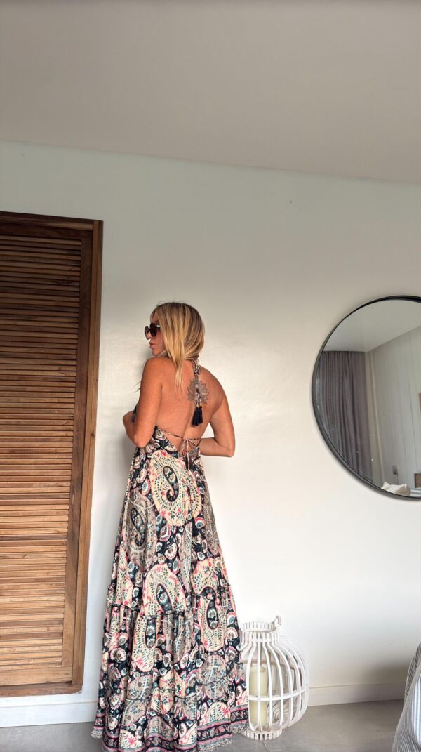 Vestido seda Mila black - Imagen 2