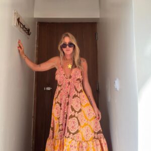 Vestido seda Sofía sunset