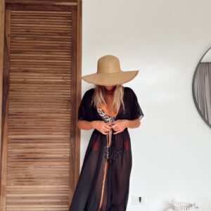 Kimono Cataluña gasa black