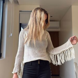 Sweater Fringe off white