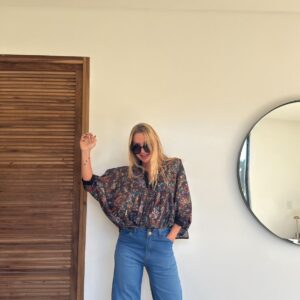 Camisa wide flora