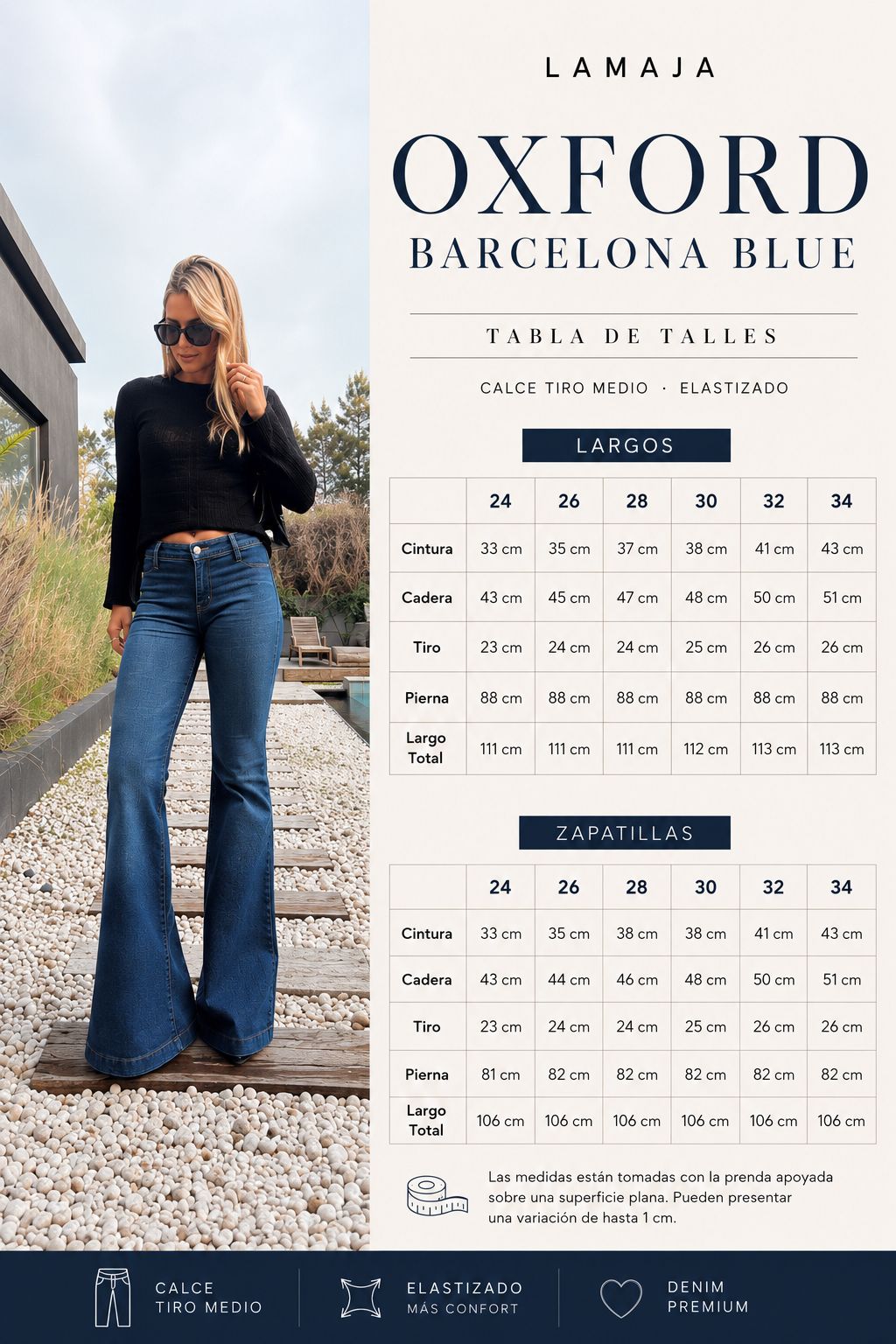 Súper Oxford barcelona deep blue largo - Imagen 4